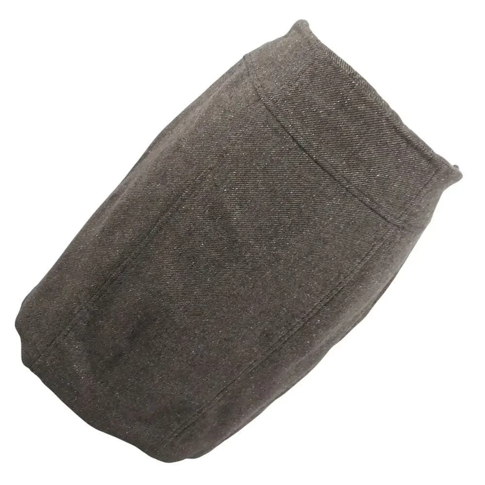 BANANA REPUBLIC! BROWN/CREAM MIXED WOOL+ DIAGONAL WEAVE PENCIL SKIRT! SZ 10